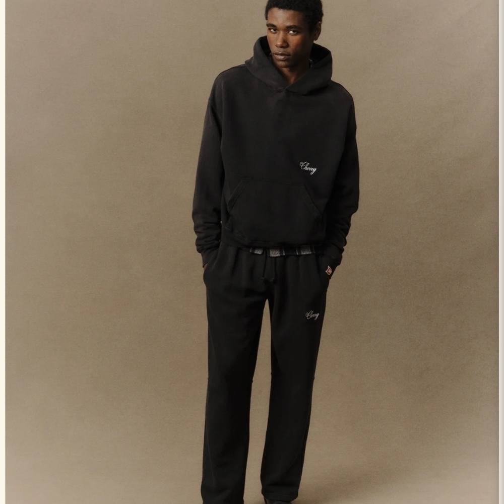 Cherry LA Black Hoodie & Sweatpants Set